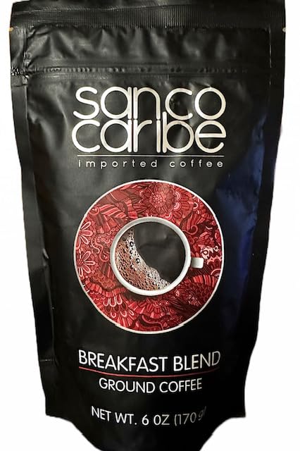 Sanco caribe Imported Ground Coffee Breakfast Blend NET WT 6oz (170 g)