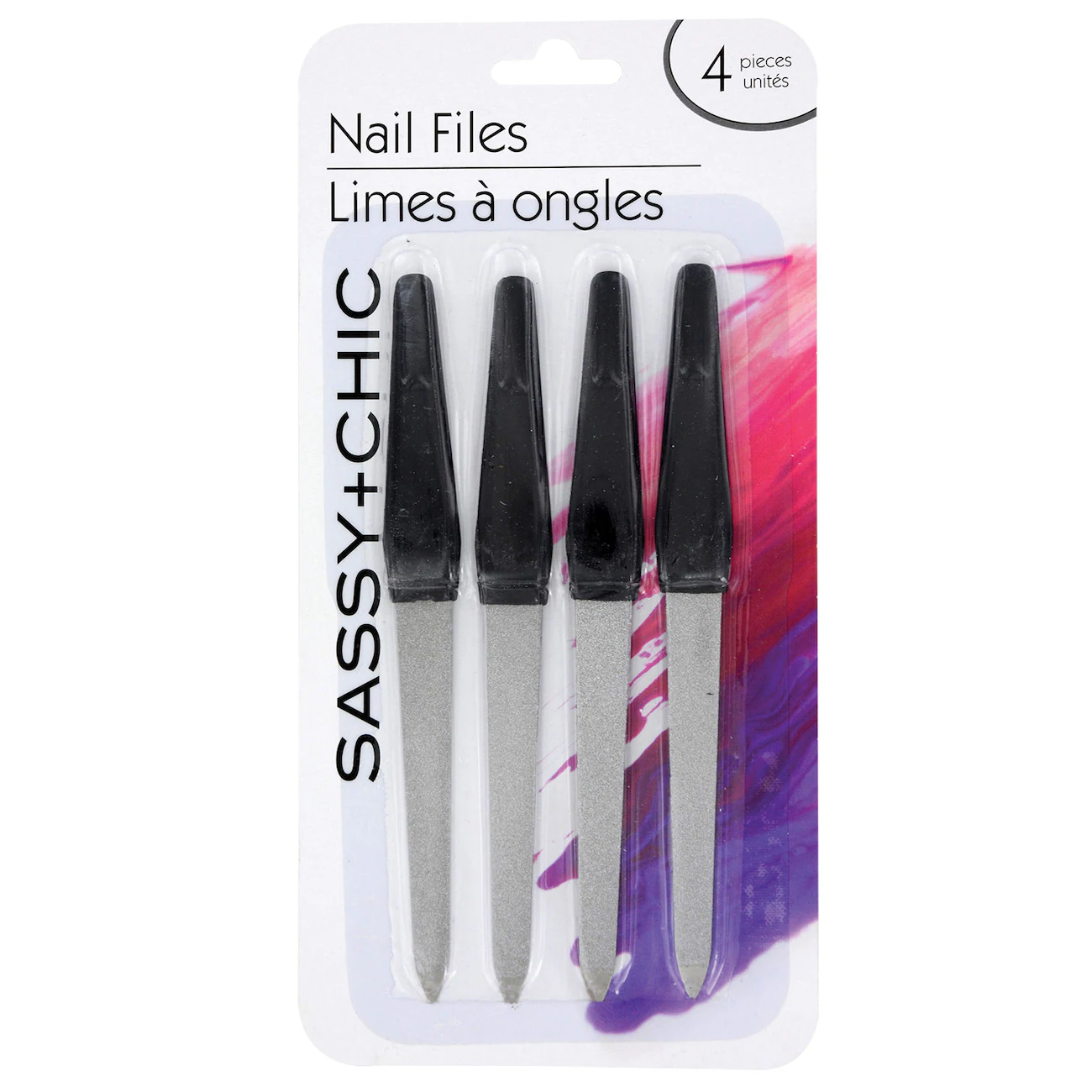 Sassy+Chic Metal Nail Files, 4-ct. Packs