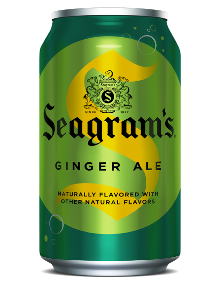 Seagram's Ginger Ale Soda can, 12 Oz