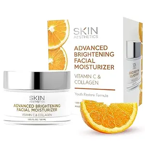 Skin Aesthetics - Advanced Brightening Facial Moisturizer - Vitamin C & Collagen - 50 mL