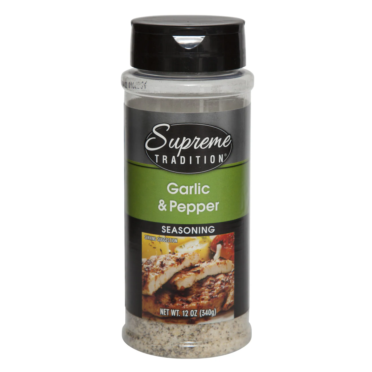 Supreme Tradition Garlic & Pepper Seasoning, 12 oz. Shakers