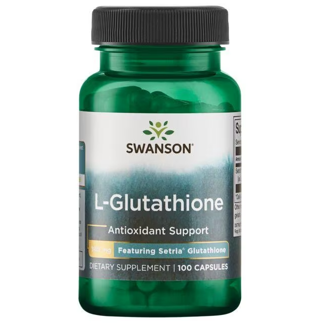 Swanson L-Glutathione - Featuring Setria Glutathione - 100 capsules (Expired)