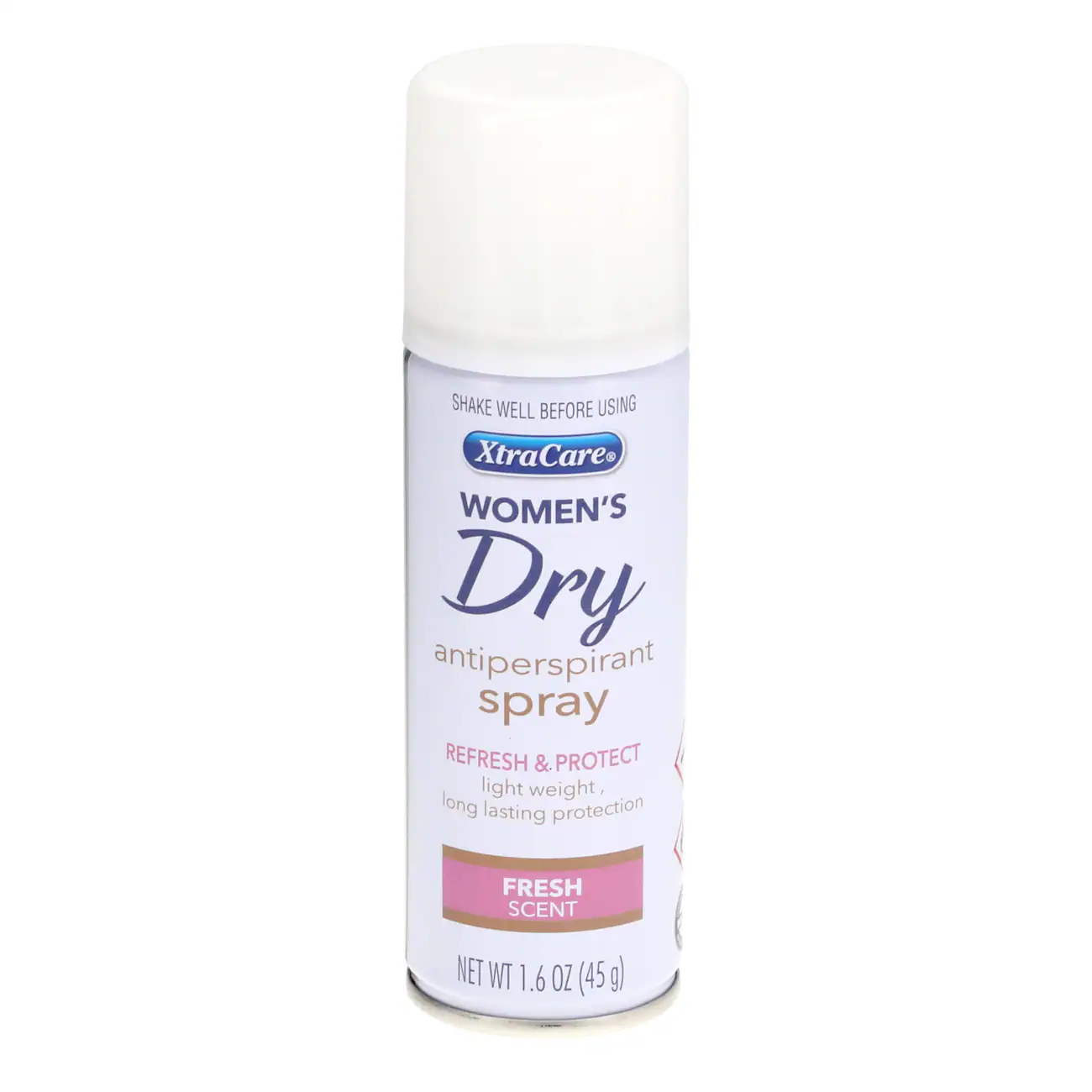 Xtra Care Lady's Shower Fresh Scented Dry Spray, 1.6 oz. Canisters