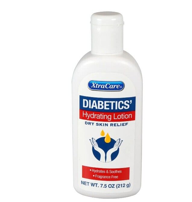 XtraCare Diabetics hydrating lotion Dry Skin Relief 7.5 oz Hydrates & Soothes