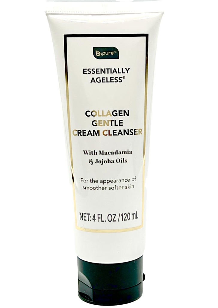 [DT] b.pure - Collagen Gentle Cream Cleanser W/ Macadamia & Jojoba Oils: 4oz