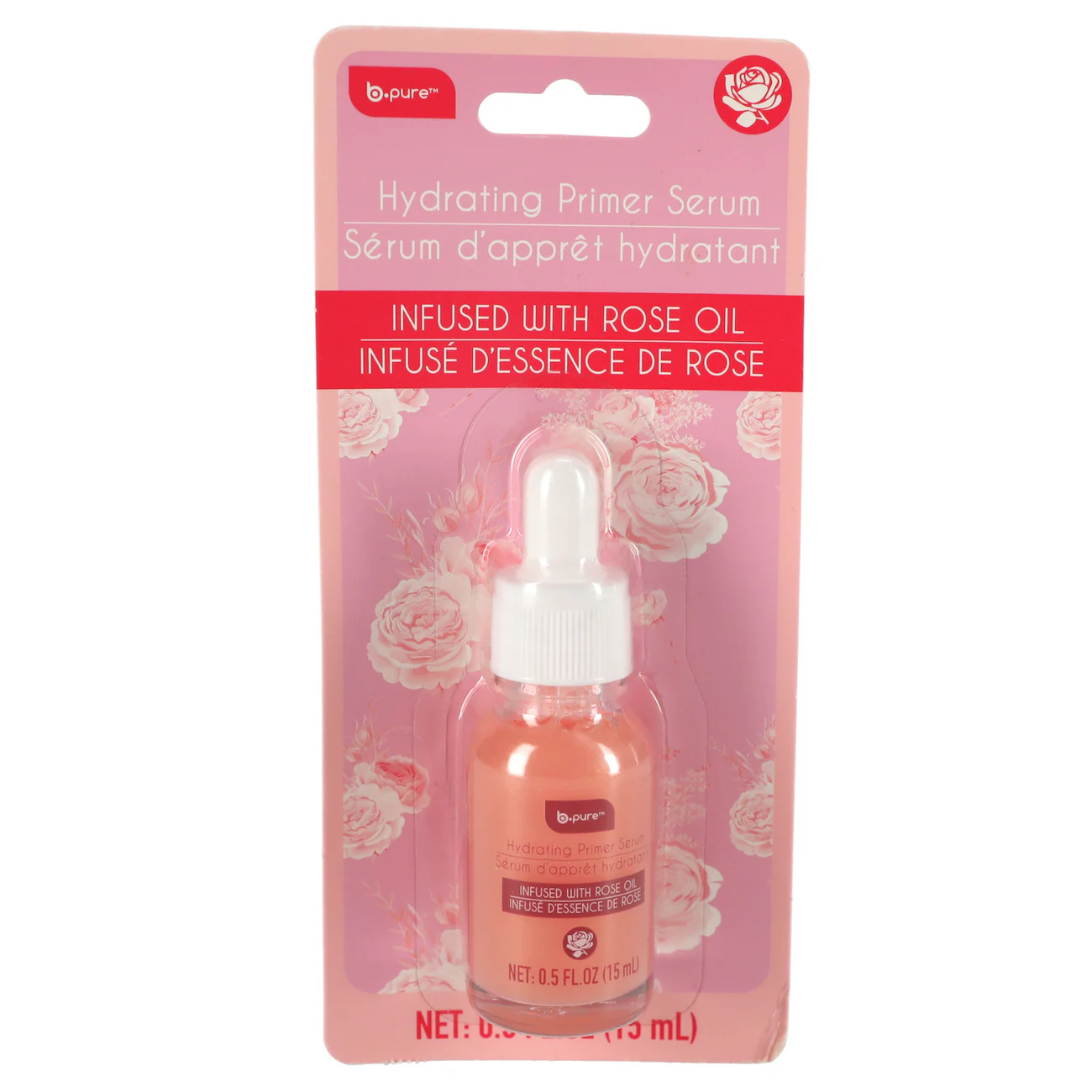 b.pure - Hydrating Rose Oil Primer Serum, 0.5 oz.