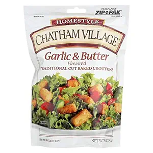 Chatham Village Croutons, Seasoned Flavored, 5-Ounce Bags