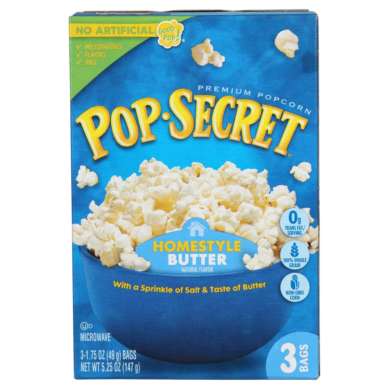 Pop Secret Homestyle Premium Butter Popcorn, 3-ct. Packs