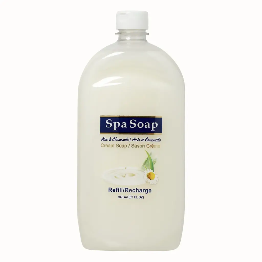 Spa Soap Aloe & Chamomile  Cream Soap, 32 oz. Refill Bottles (949ml)