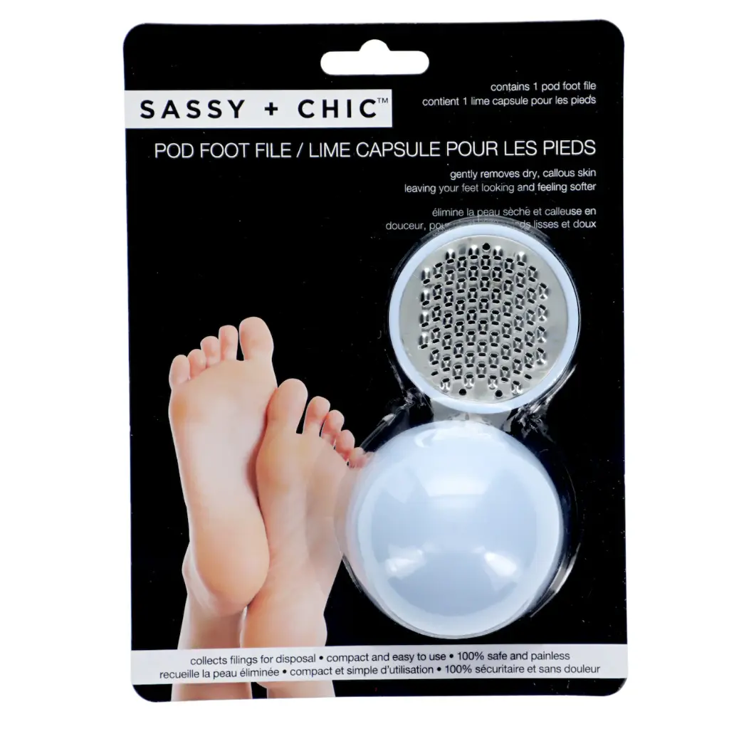 Sassy + Chic - Pod Foot Files with Finishing Pads, 2x7.5x5.5 in.