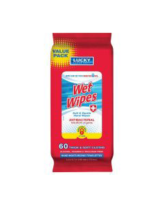 Lucky Super Soft wet wipes 60 counts