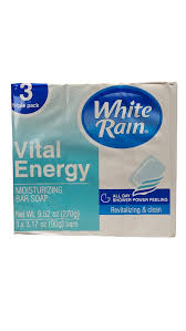 White Rain 3 triple pack soap bar - Vital Energy - 3 x 3,17 oz (90g) 