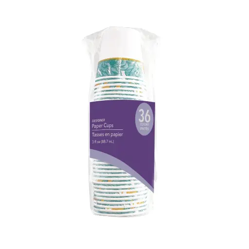 Small Designer Paper Cups, 36-ct. Packs