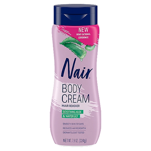 Nair - Body Cream - Hair Remover - Soothing Aloe & Water Lily - 224g