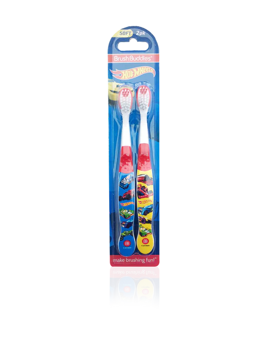 BrushBuddies - Hot wheels Toothbrush - Pack of 2 