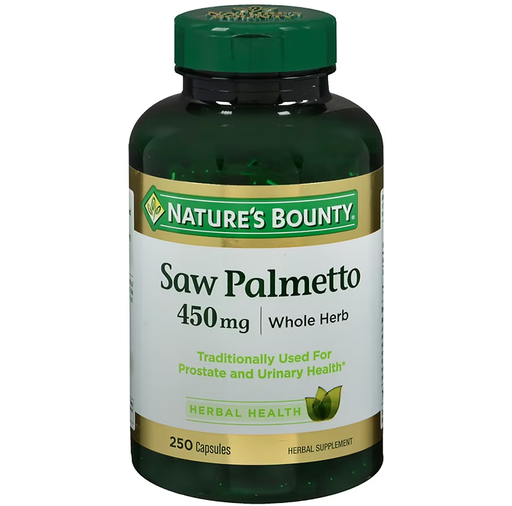 [SR] Nature's Bounty - Saw Palmetto 450 mg Herbal Supplement Capsules 250 Capsules