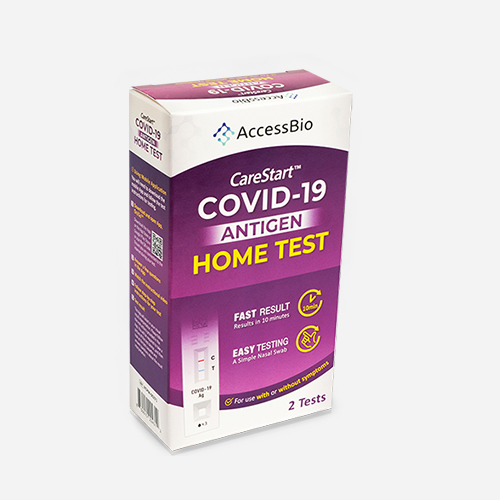 CARESTART ANTIGEN COVID-19 HOME TEST SELF TEST MASK ACCESSBIO