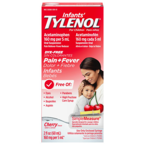 Infants' Tylenol Cherry flavor Oral Suspension - 1 fl oz (30ml)