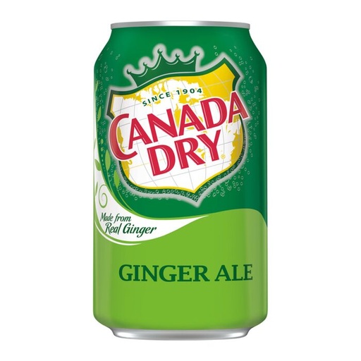 Canada Dry Ginger Ale Soda can, 12 Oz