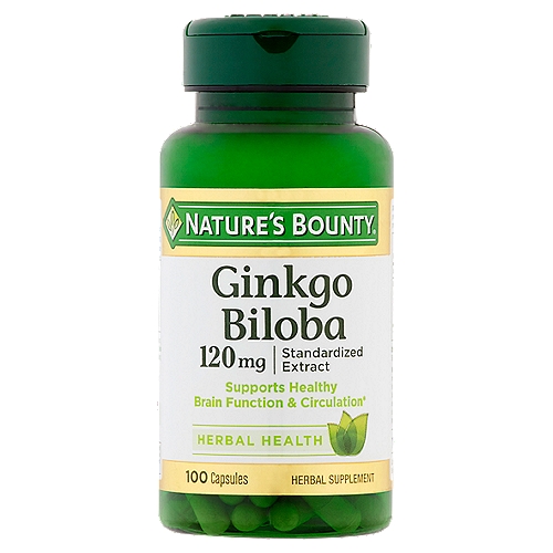 [SR] Nature's Bounty Ginkgo Biloba, Memory Support Supplement, 120mg, 100 Capsules