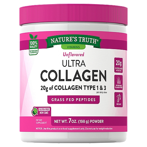 Nature's Truth Ultra Collagen grass fed peptides 7oz.