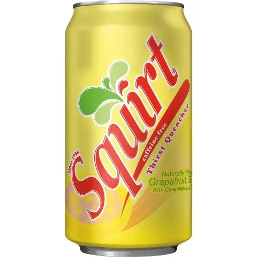 Squirt Grapefruit Soda can, 12 Oz