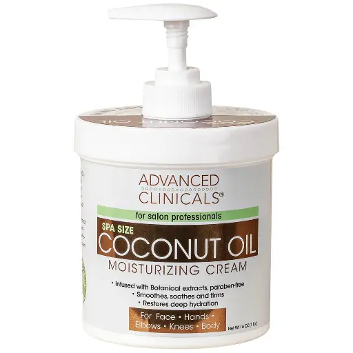 Advanced Clinicals, Coconut oil moisturizing cream, 16 oz(454g) 