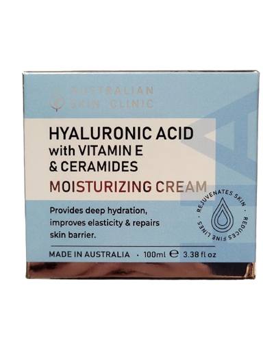 Australian skin clinic Hyaluronic Acid with vitamin E & ceramides cream 100ml 