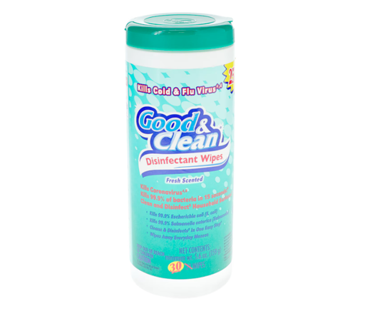 Good & Clean Disinfectant Wipes, 30-ct.