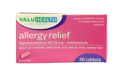 ValuHealth Allergy Relief 36 tablets