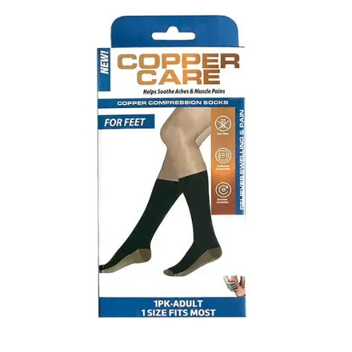 Copper Care copper compression socks for feet (1pk)