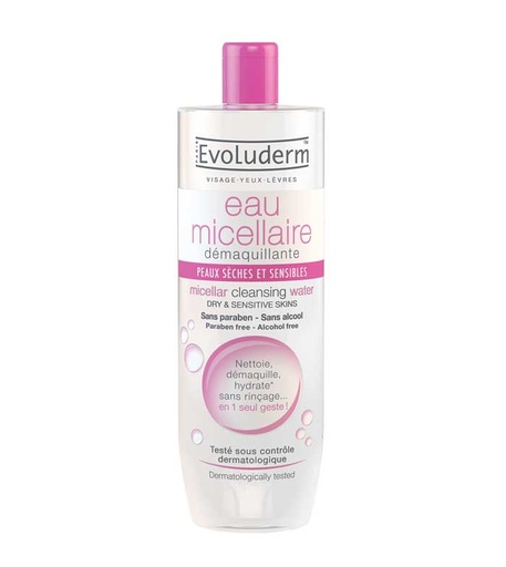 Evoluderm eau micellaire Hydratante (500ml) 