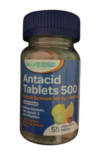 ValuHealth - Antacid Tablets 500 - 55 tablets