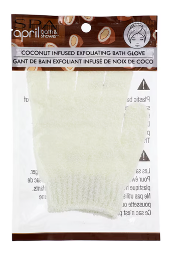 [DT] April Bath & Shower Coconut Infused Exfoliating Bath Gloves