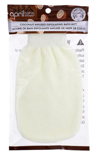 [DT] April Bath & Shower Coconut Infused Exfoliating Bath Mitts