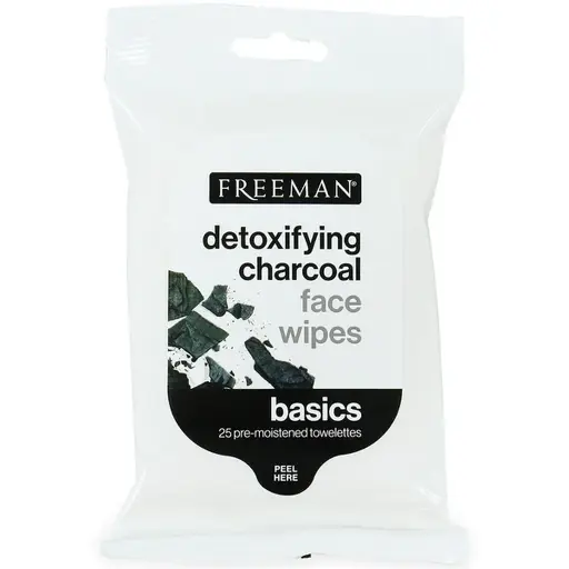 Freeman-Detoxifying charcoal face wipes  Cleansing wipes 25 Ct  