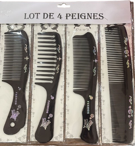[FR] Lot de 4 Peignes