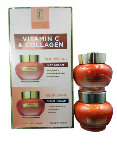 Skin ceremony vitamin c & Collagen day/night cream 50ml (each) 