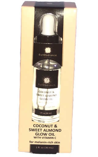 Rich Radiance Coconut & Sweet Almond Glow oil with vitamin C  30ml  (1.oz)