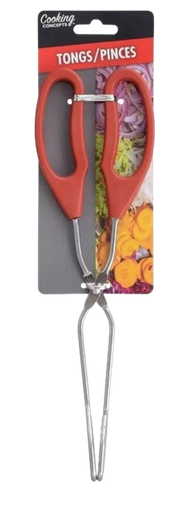 Cooking Concepts Metal Tongs with Plastic Handles 9.5 in.