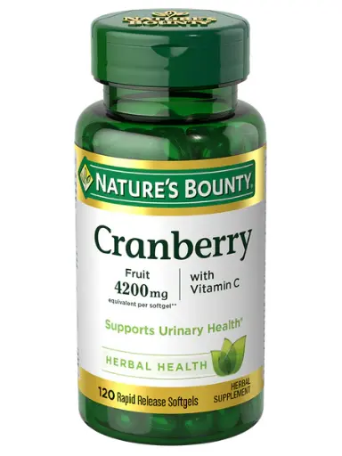 Nature’s Bounty Cranberry With Vitamin C - Fruit 4200 mg - 120 Rapid Release Softgels