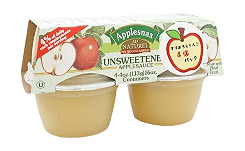 [DT] Applesnax Homestyle Applesauce, 4-ct. Packs (unsweetened)