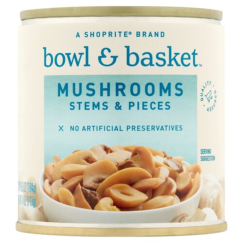 [SR] Bowl & Basket Stems & Pieces Mushrooms, 6.5 oz