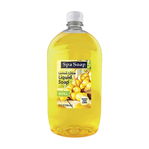 Spa Soap Lemon Lime Hand Soap, 32 oz. Refill Bottles 