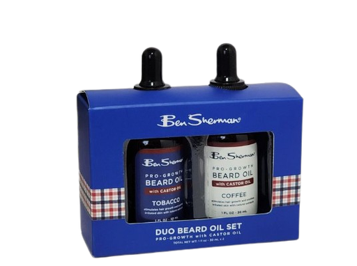 [MC] Ben Sherman Beard Mustache Oil Set Care Growth Tobacco Scent & Coffee Scent