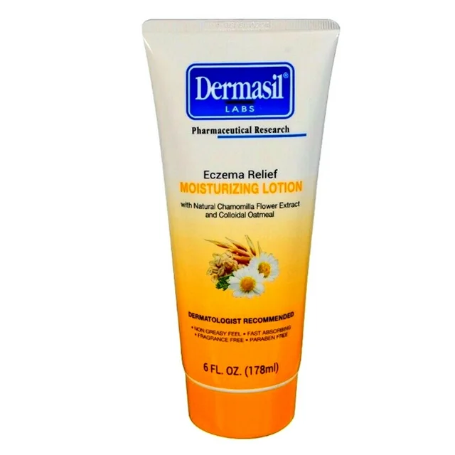 Dermasil - Eczema Relief Moisturizing Lotion With Natural Chamomilla Flower Extract And Colloidal Oatmeal