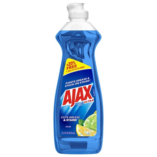 [DT] Ajax Ultra Liquid Dish Soap, citrus Scent + salt - (450ml) 