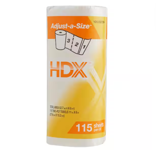 HDX 115 sheets per roll