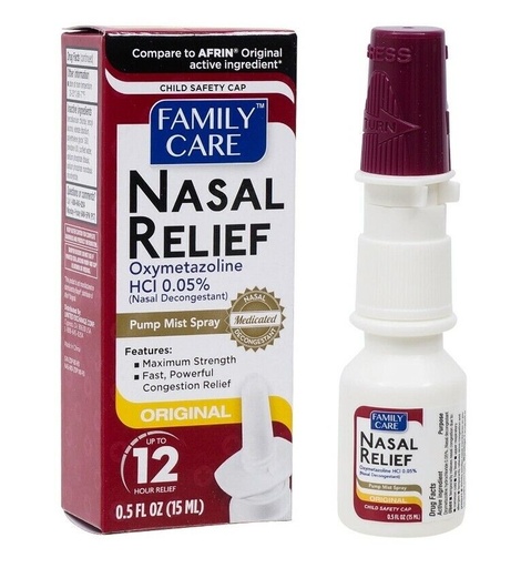 Family Care Original Nasal Relief Oxymetazoline HCI 0.05%