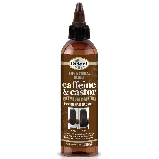 Difeel Caffeine & Castor Premium hair oil (237ml)
